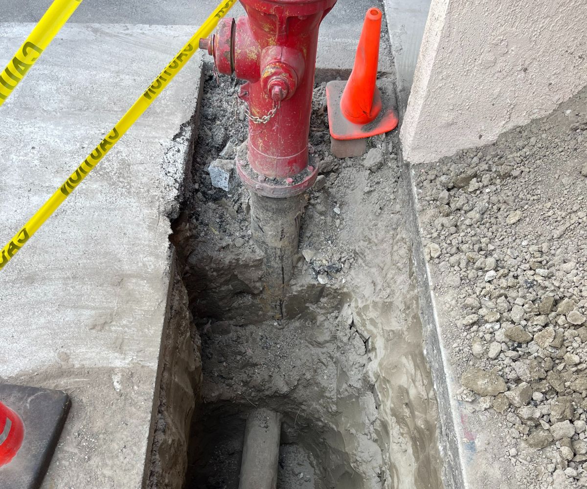 hydrant flow underground fire system repair install